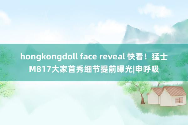 hongkongdoll face reveal 快看！猛士M817大家首秀细节提前曝光|申呼吸