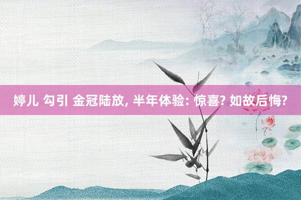 婷儿 勾引 金冠陆放， 半年体验: 惊喜? 如故后悔?